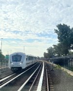 Passing another Airtrain at JFK Airport 